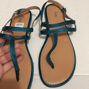 Teal sandals